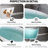 Freestanding Solid Surface Luxury Stone Resin Soaking Bathtub, Matte White, Adapted For Contemporary Bathrooms, 59" Depth Measurement, Overflow And Pop - Up Drain, Outstanding Heat Insulating