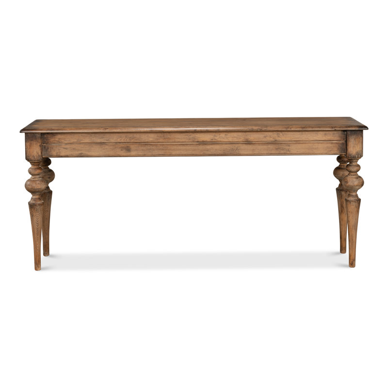 Hudson 73'' W Solid Wood Console Table, Brown