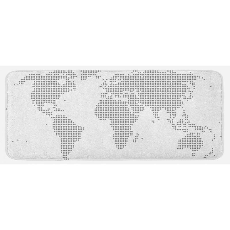 Traditional Solid Colour Polyester Kitchen Mat