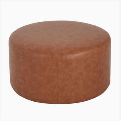 Dimetra Modern Velvet Upholstered Round Ottoman