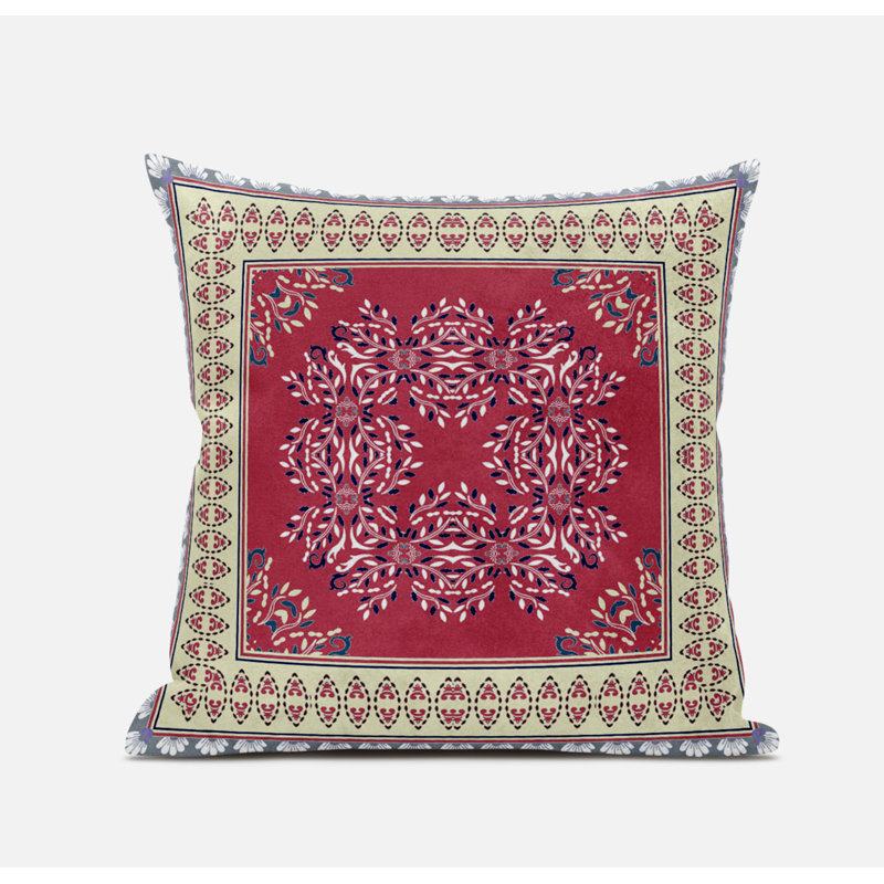 Housse et insert de coussin carré Window Window, 18" x 18", Bleu / bleu clair