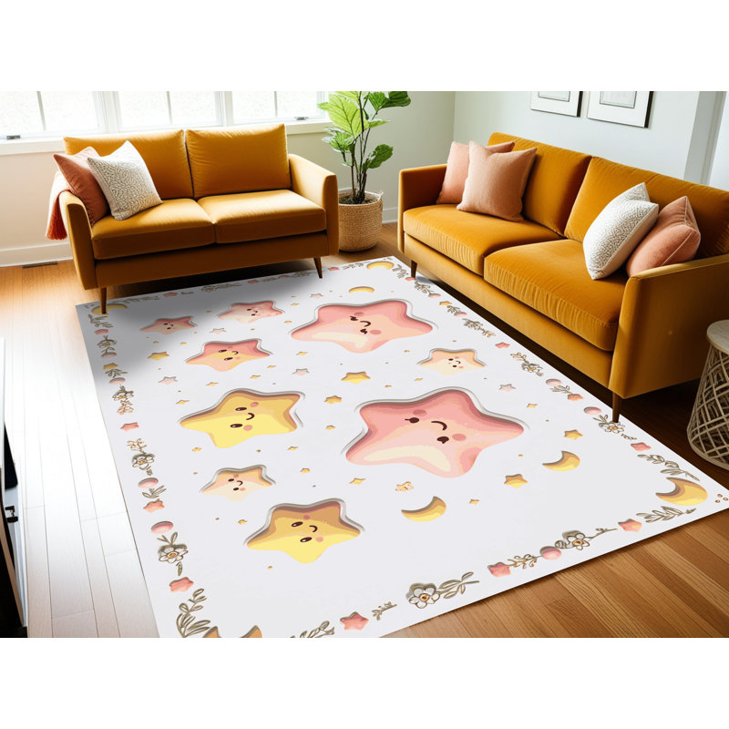 Tapis lavable pour enfant East Urban Home Sky Clouds_Sky039, Rectangle 6 pi x 9 pi