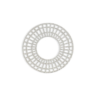 Celestial Lattice Platinum Charger Plate