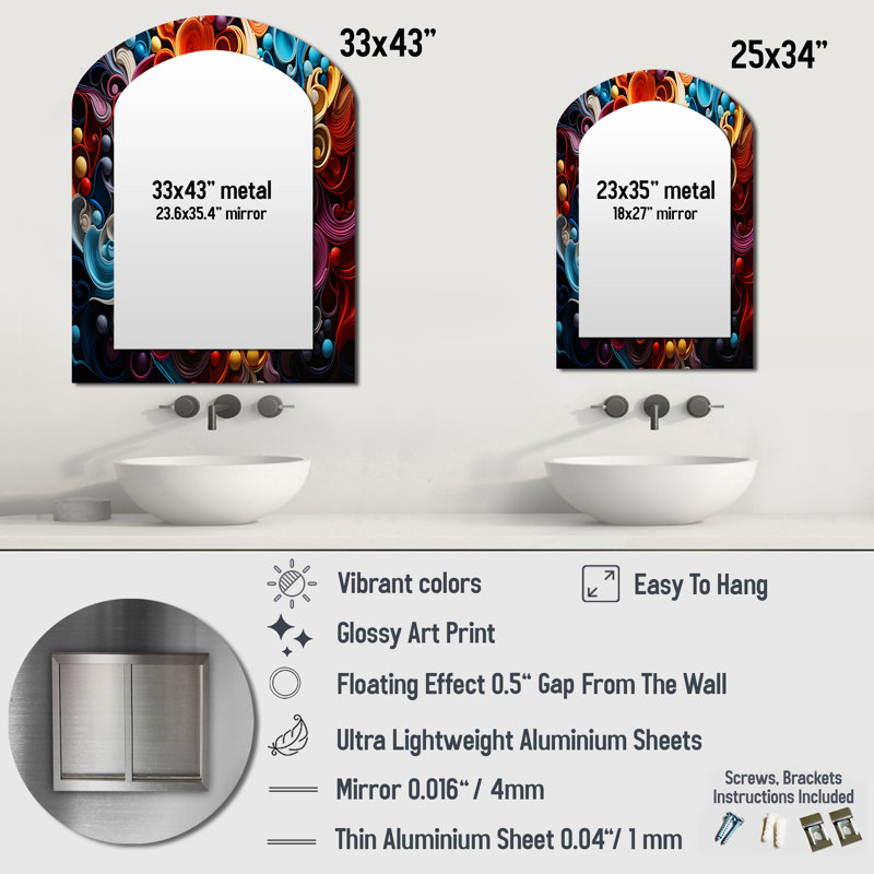 Opt Art Vibrant Illusions I - Op Wall, 43 po x 33 po