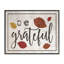 «Be Grateful Fall Leaves Typographie» par Daphne Polselli, reproduction d'art textuel sur toile-1311572512-1323364741