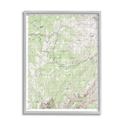 Carte topographique du parc national et de la nature de Yosemite par Daphne Polselli