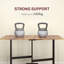 HOMCOM Mobile Drop Leaf Table, Folding Kitchen Table with 6 Wheels-706719643