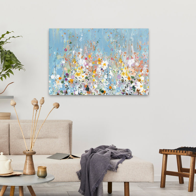 Fleurs abstraites - Jardin abstrait I, H 24 po x l 36 po
