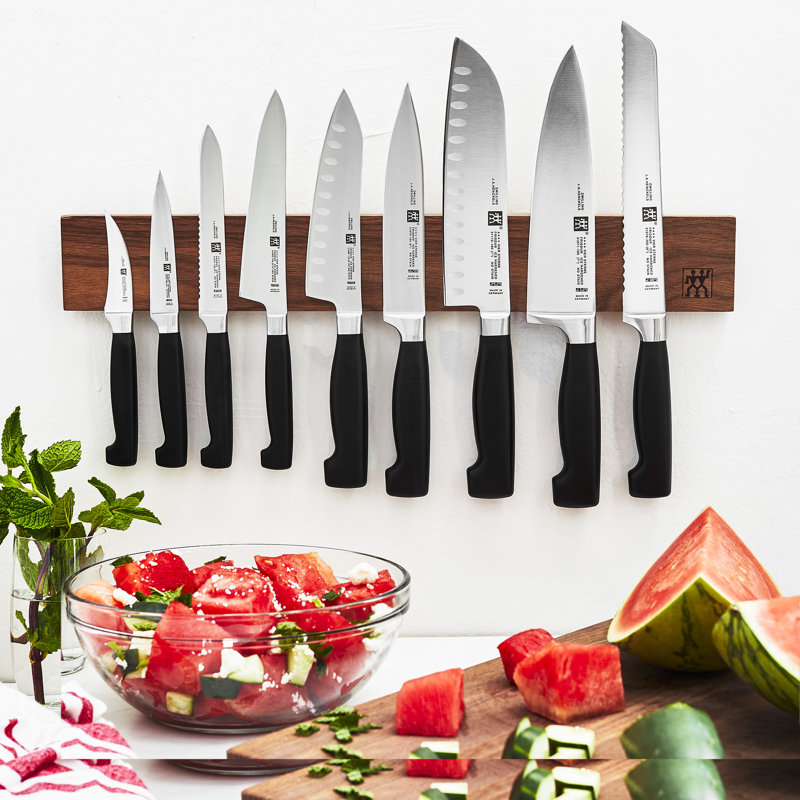 Four Star 7.09-inch Hollow Edge Rocking Santoku Knife