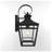 16.5-Inch Heavy-Duty Black Aluminum Outdoor Wall Light with Clear Glass, ETL Listed Sconce (Set of 2)