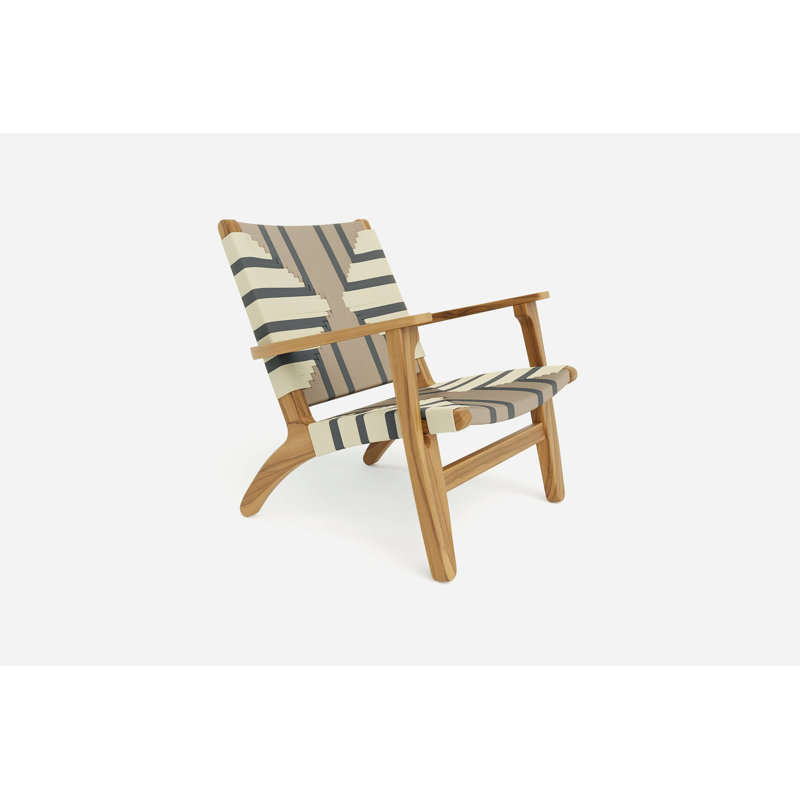 Masaya Armchair, Coffee, Gray Ivory
