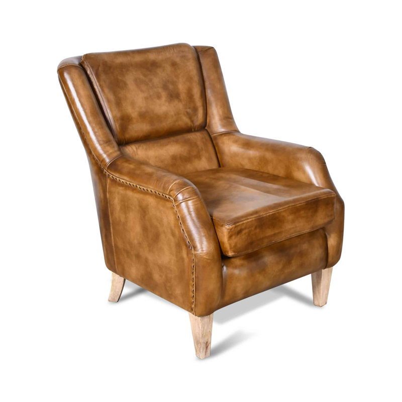 Burtine Upholstered Armchair, Brown