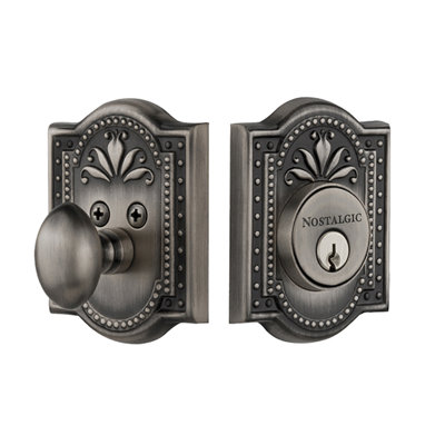 Nostalgic Warehouse Meadows Plate Single Cylinder Deadbolt