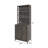 67" Tall Farmhouse  Bar Cabinet,  with Wine Rack, X Cross-Brace Doors for Coffee Station & Kitchen Storage