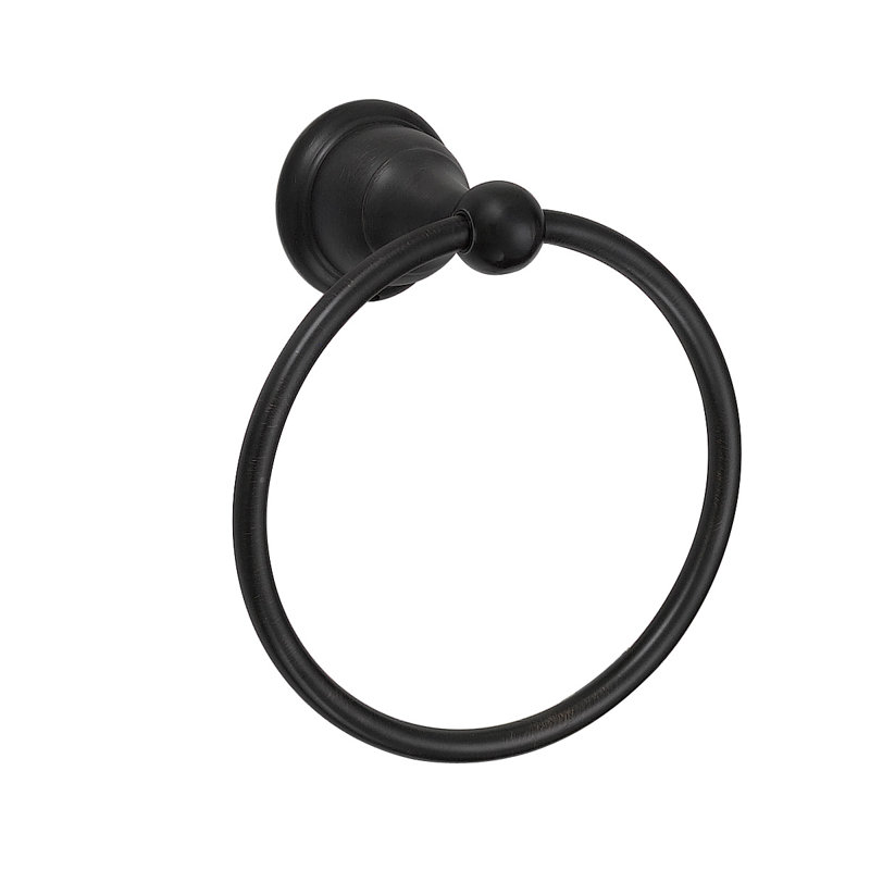 Anneau à serviette, Noir mat
