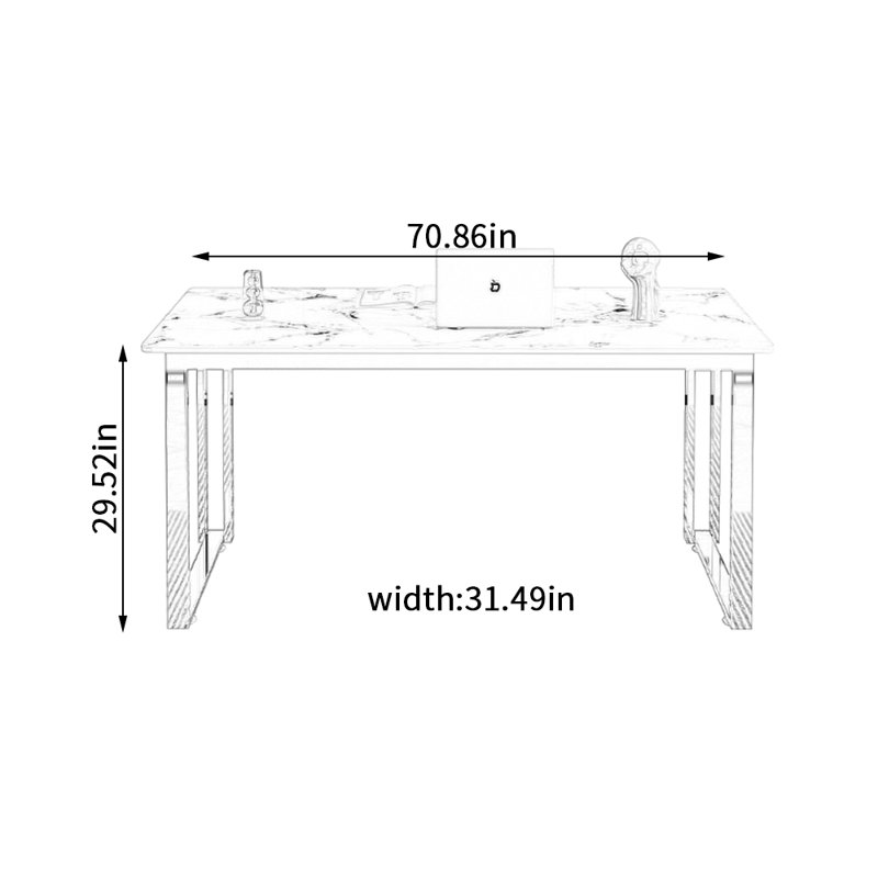 Jacquoline, H 29,52 po x l 70,86 po x P 31,49 po