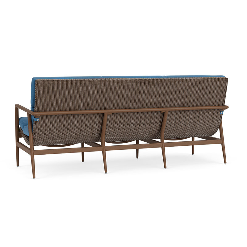 Cascade Outdoor 3 - Seat Patio Sofa, Bamboo Bay Sky, Bark