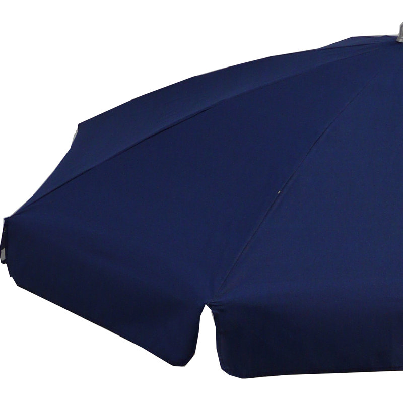 Zeta 190cm Tilt Beach Parasol, Blue/White