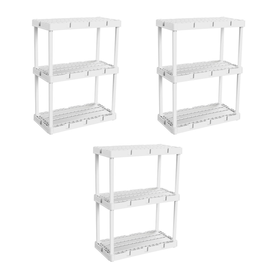 24'' W Plastic Shelving Unit (Set of 3) Gracious Living