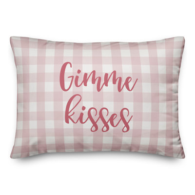  Gimme Kisses Throw Pillow