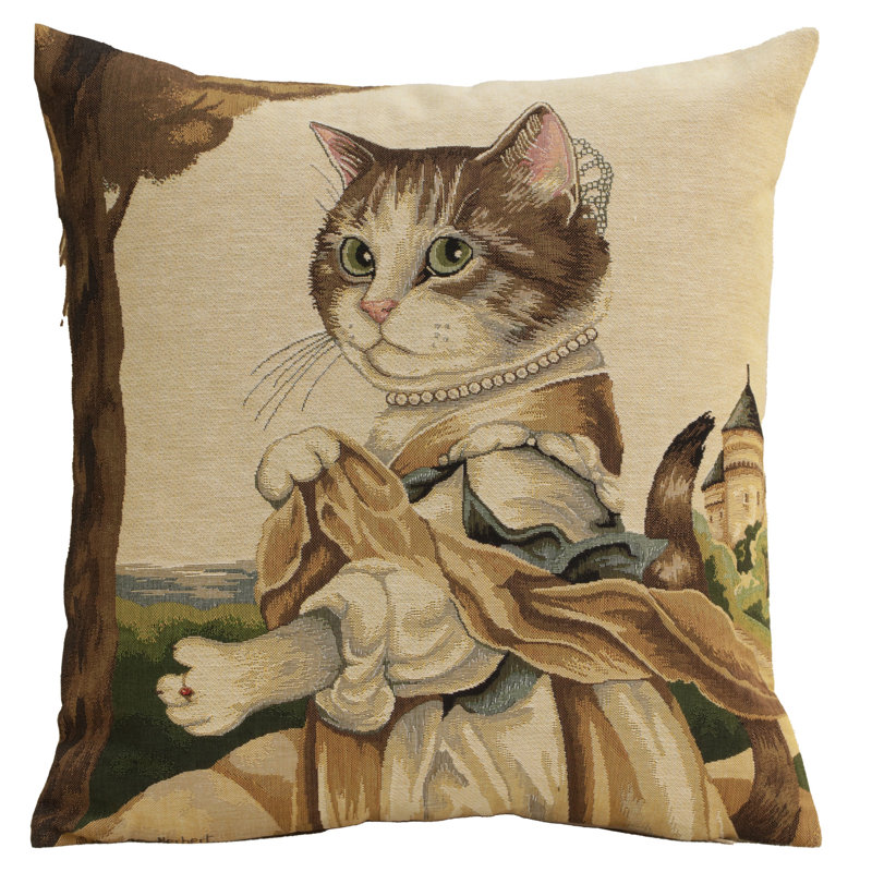 Herbert Cats C European Cushion Covers, Brown Herbert Cats 3