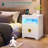 17.7" W 2 - Drawer Nightstand with LED light and Charging Station-144635748