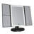 Deylani Touch Trifold 2.0 LED Makeup Mirror with Magnification Iron Framed Lighted Makeup Mirror-698889627