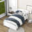  Elvana Twin Wood Platform Bed with Headboard-1408921582