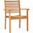 Cilla Teak Solid Wood Outdoor Stacking Dining Armchair