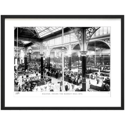 Halifax, Inside The Market Hall 1896 - Single Picture Frame Print