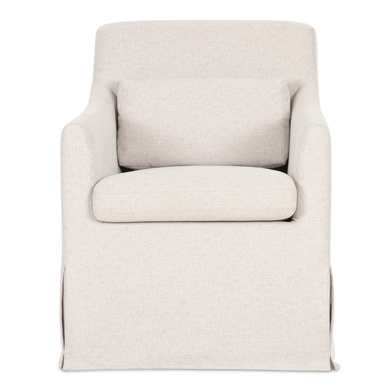 Lydia Upholstered Arm Chair, Beige