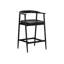 Taneishia Stool with Solid Wood Frame