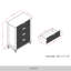 Commode 4 tiroirs en noir-970965226