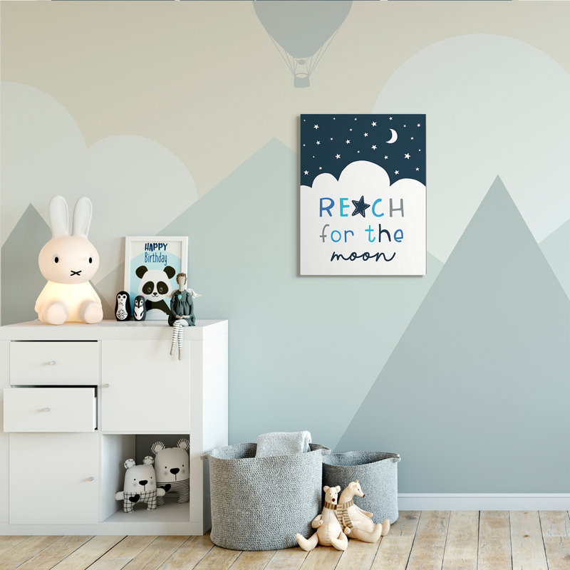 Reach For Moon Moon, Toile tendue, H 30 po x l 24 po x P 1,5 po