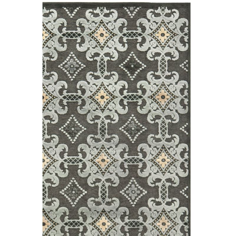 Martha Stewart Viscose Ikat Rug, Rectangle 3'3" x 5'3"