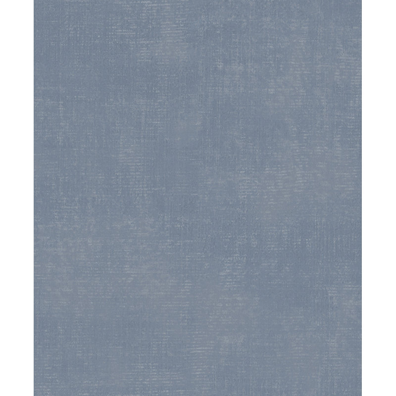 Atmosphere Metallic Linen Effect 33' L x 21" W Wallpaper Roll, Blue