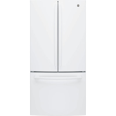 GE Smart Appliances 33"" Counter Depth French Door 18.6 cu. ft. Smart Refrigerator -  GWE19JGLWW