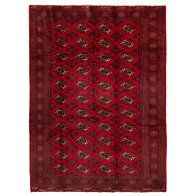 Tapis rouge Teimani 6 pi 8 po x 9 pi 2 po