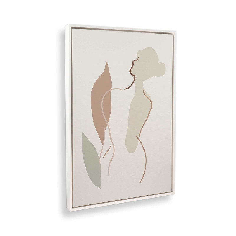 Tranquil Forms, 36.75" H x 24.75" W, Opaque White Floater Framed