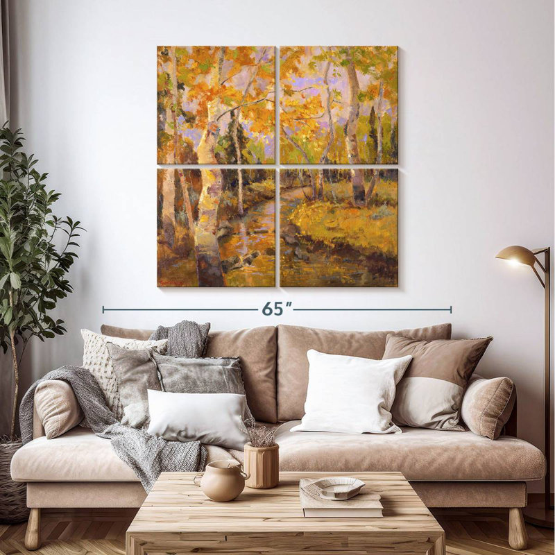 Alvord Four Seasons Aspens III, 45'' H x 45'' W