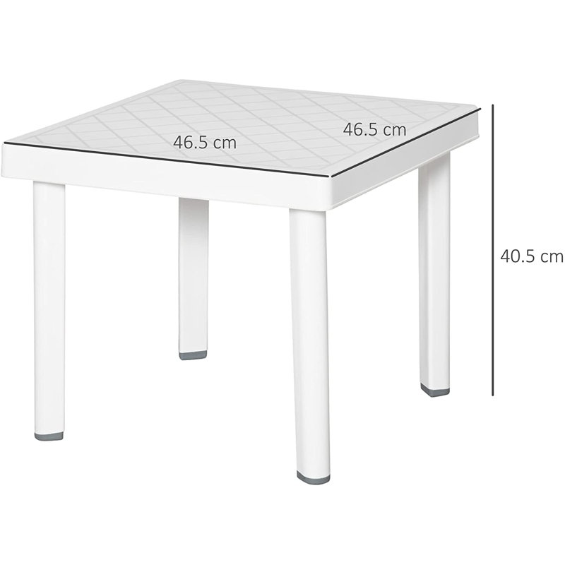 Kashari Square Outdoor Side Table , 46.5cm cm W 46.5cm cm D