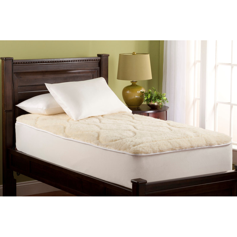 Protège-matelas en laine mérinos 1 po, Simple