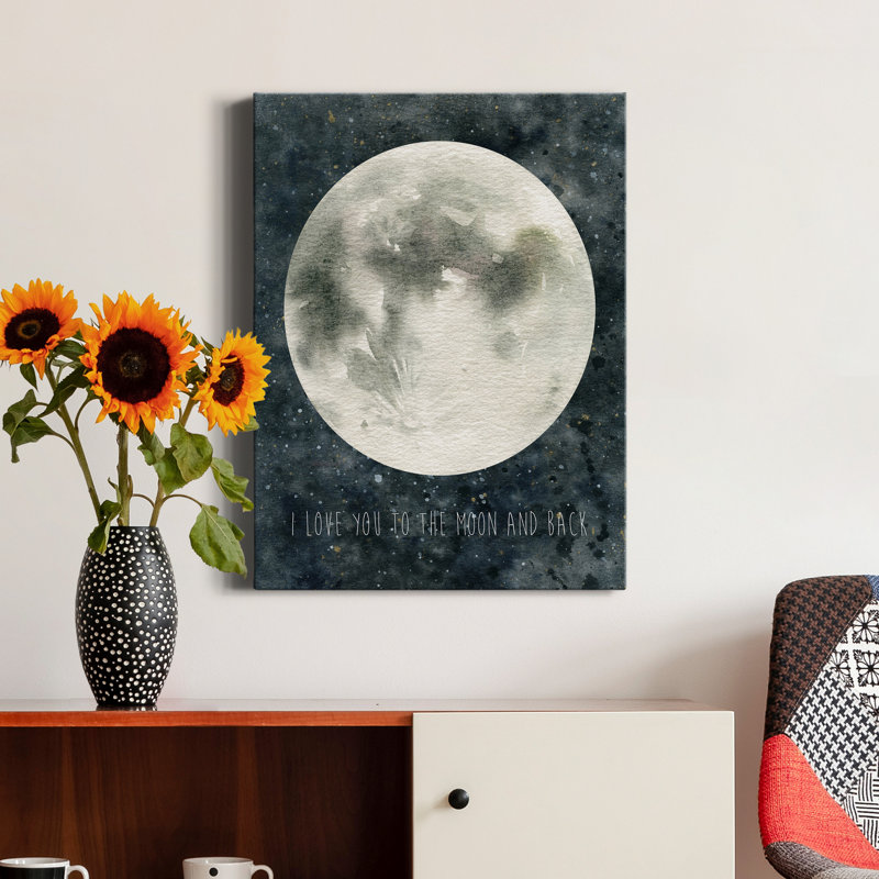 «Moon Love» par Carol Robinson, reproduction d'art sur toile tendue, H 48 po x l 36 po x P 1 po