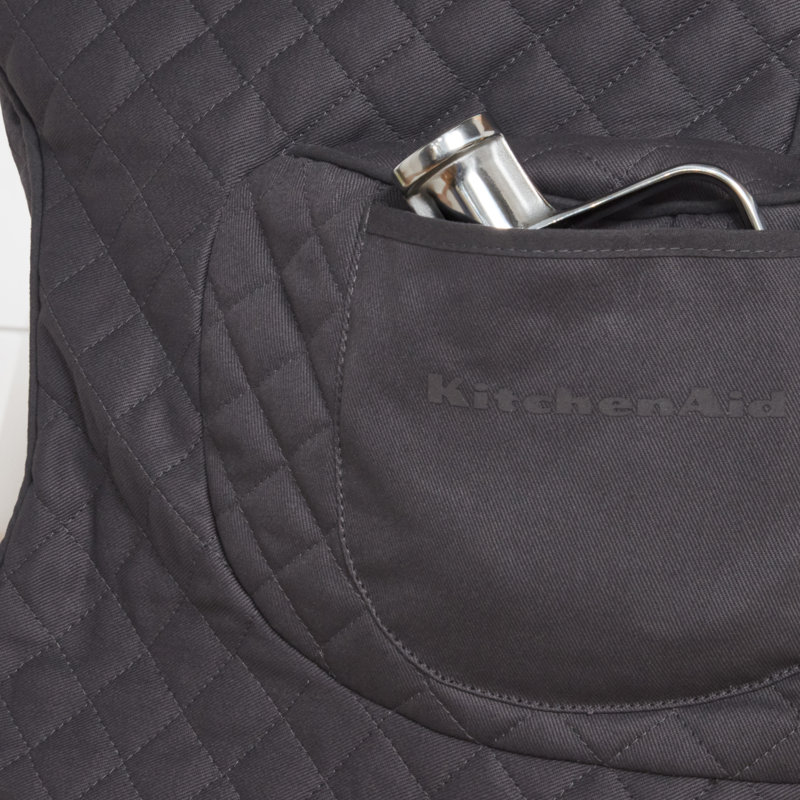 KitchenAid® Quilted Fitted Mixer Cover, Charcoal Gray