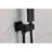 Matte Black Bathroom Shower System, 12" Rain Head Wall Mounted, Brass & Stainless Construction - Mount Look Relaxing Bath Time-127299560