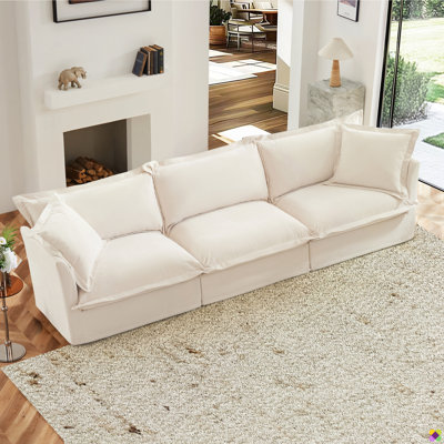 Canapé modulaire en chenille 3 places l 120 "Doyle