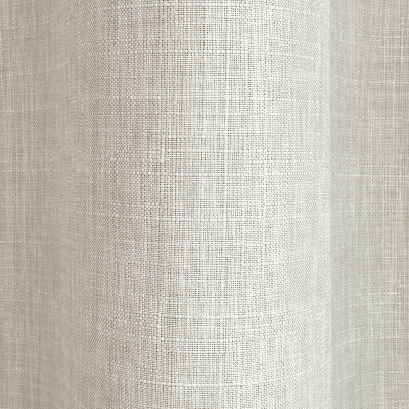 Bittar Blackout Curtain Panel Pair, Cream, 117 W x 137 D cm