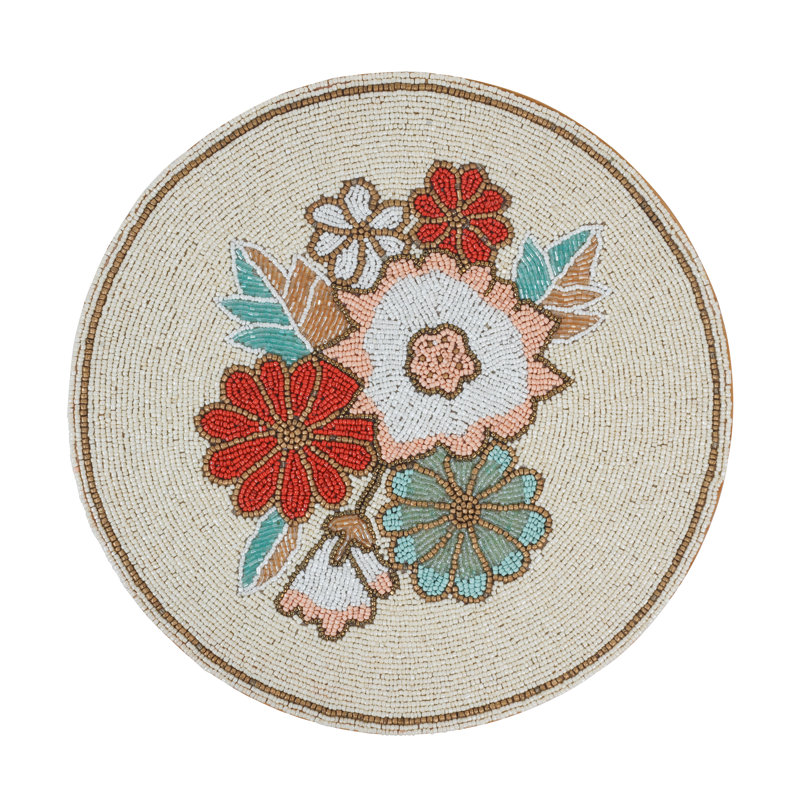 Bircheat Glass No Pattern Round Placemat