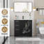 Ensemble de meuble-lavabo moderne simple 36 "avec comptoir en résine Skeen, robinet, assemblage requis-1673290155-1673290153