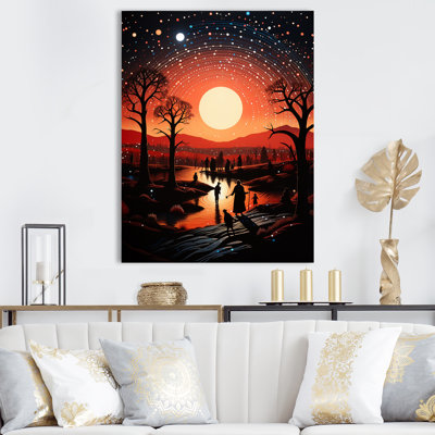 Cérémonie de paysage de lune amérindien I